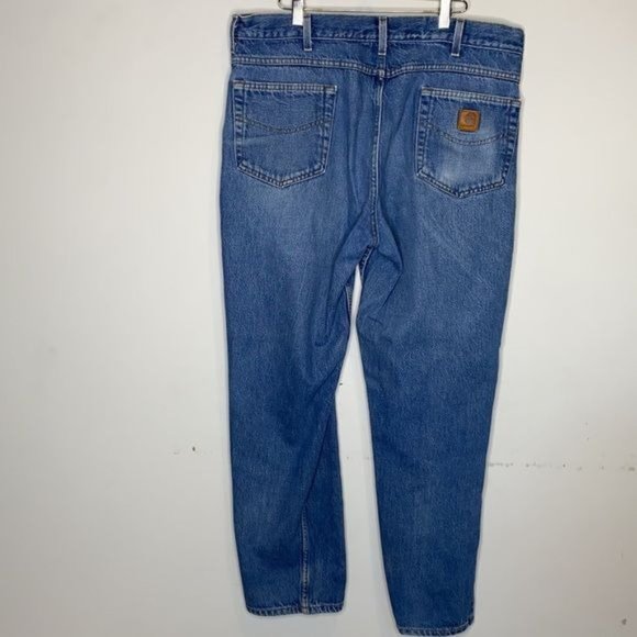 Vintage Carhartt Straight Leg Faded Jeans: Size 40 x 32 - Picture 2 of 8
